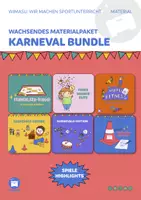 Vorschau - Stundenentwürfe - 🎭 Material-Bundle: Bewegungsspiele für Fasching & Karneval 🎉 - Deckblatt