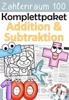 Vorschau - Unterrichtsreihen - Komplettpaket - Addition & Subtraktion Zahlenraum 100 - mit Zehnerübergang - Deckblatt