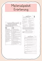Vorschau - Arbeitsblätter - Materialpaket - Erörterungen im Deutschunterricht - Deckblatt