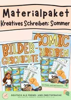Vorschau - Spiele - Materialpaket Kreatives Schreiben im Sommer - Deckblatt