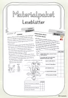 Vorschau - Arbeitsblätter - Materialpaket Leseblätter - Deckblatt