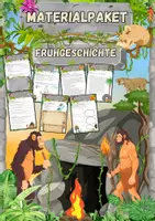 Vorschau - Arbeitsblätter - Materialpaket - Frühgeschichte - Klasse 5 - Deckblatt