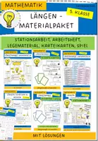 Vorschau - Unterrichtsreihen - Materialpaket Längen (Längen umwandeln, messen, schätzen, ...) - Deckblatt