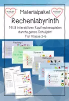 Vorschau - Spiele - Materialpaket - Rechenlabyrinth - Interaktives Kopfrechenspiel (PDF) - Deckblatt