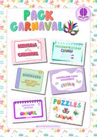 Vista previa - Hojas de trabajo - Paquete - Actividades de Carnaval - Portada