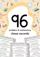 anteprima - Esercizi - 96 problemi di matematica per la classe seconda - Pagina di copertina