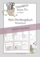 Vorschau - Anderer Materialtyp - Gesamtpaket 2024 "Pferdetagebuch - Mitmachbuch Pferd" - Deckblatt