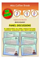 Vorschau - Stundenentwürfe - PANEL DISCUSSIONS / ROLE PLAYS / TALKSHOWS OBERSTUFE ENGLISCH EF Q1 Q2 (XXL Materialpaket) - Deckblatt
