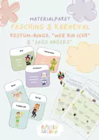 Vorschau - Arbeitsblätter - Materialpaket: Fasching & Karneval - Deckblatt