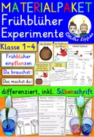 Vorschau - Arbeitsblätter - Frühblüher Experimente Sachunterricht Grundschule - Deckblatt