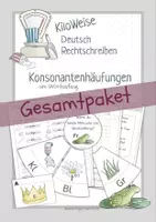 Vorschau - Arbeitsblätter - Gesamtpaket: alle Materialien zum Thema "Konsonantenhäufungen am Wortanfang" - Deckblatt
