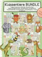 Vorschau - Arbeitsblätter - 10 Klassentierbundles - Classroom-management - BUNDLE /Klassentier - Deckblatt