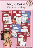 Vorschau - Stationenlernen - MEGA-Paket Valentinstag - Deckblatt