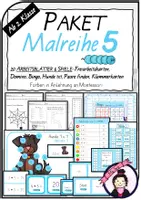 Vorschau - Spiele - MATERIALPAKET Malreihe 5 | Arbeitsblätter & Spiele - Deckblatt