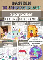 Vorschau - Mal- und Bastelvorlagen - Materialpaket: Osterkörbchen Geschenkkörbchen basteln #hasenstarkehighlights2026 - Deckblatt