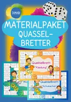 Vorschau - Spiele - Materialpaket - DAZ Brettspiele- Quasselbretter nach Themen | Brettspiel deutsch | Plauderbrettspiel | Plauderbrett | Plauderspiel | Lass uns reden - Deckblatt