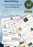 Vorschau - Spiele - 5x Domino Resources and Raw Materials (Water, Soil, Energy, Mineral..) - Deckblatt