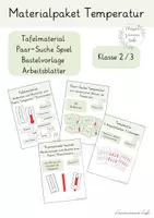 Vorschau - Arbeitsblätter - Materialpaket Temperatur Klasse 2/3 - Deckblatt