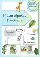 Vorschau - Arbeitsblätter - Materialpaket Giraffe - Deckblatt