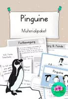 Vorschau - Arbeitsblätter - wachsendes Pinguin Materialpaket - Deckblatt