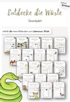 Vorschau - Arbeitsblätter - Entdecke die Wüste - Gesamtpaket / Sparpaket - Deckblatt