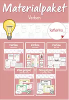 Vorschau - Arbeitsblätter - MATERIALPAKET: Verben (Wortarten) - Deckblatt