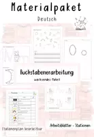 Vorschau - Arbeitsblätter - Materialpaket Buchstaben (wachsend) - Deckblatt