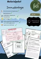 Vorschau - Arbeitsblätter - 8x Materialpaket Immunbiologie / Immunologie Kl. 9-13 - Deckblatt