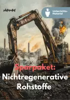 Vorschau - Unterrichtsreihen - Sparpaket: Nicht-Erneuerbare Rohstoffe - Umweltschutz - Deckblatt