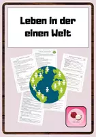 Vorschau - Arbeitsblätter - Materialpaket „Leben in der einen Welt“ (Hilfswerke, fairer Handel, Nächstenliebe) - Deckblatt
