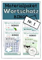 Vorschau - Spiele - Materialpaket Wortschatz BINGO Teil1 - Deckblatt