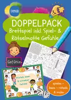 Vorschau - Stationenlernen - Doppelpack "Brettspiel + Spiel- & Rätselmatte Deutsch - DaZ/DaF Wortschatz "Gefühle" | daz/daf spiele - daz daf grundschule - Wortschatz nach Themen - Deckblatt