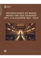 Vorschau - Unterrichtsreihen - Thomas Mann: "Mario und der Zauberer" (Materialpaket mit PPT, Klausuren inkl. EWH) - Deckblatt