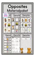 Vorschau - Arbeitsblätter - Opposites (adjectives) - Materialpaket - Deckblatt
