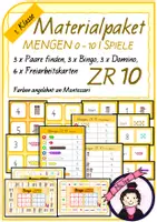 Vorschau - Stationenlernen - Materialpaket | ZR 10 | Mengen 0 - 10 - Deckblatt