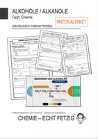 Vorschau - Arbeitsblätter - Materialpaket: Alkohole/Alkanole - Grundlagen - Folien und Arbeitsblätter - Deckblatt
