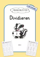 Vorschau - Arbeitsblätter - Materialpaket Dividieren im ZR 100 - Übungsblätter - Deckblatt
