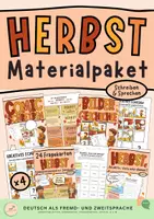 Vorschau - Arbeitsblätter - Herbst: Schreiben und Sprechen DaF/DaZ - Deckblatt