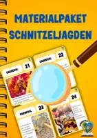 Vorschau - Arbeitsblätter - Schnitzeljagd-Materialpaket: Spannende Suchaufgaben für das ganze Schuljahr! 🎭🎃🎄 - Deckblatt