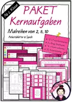 Vorschau - Stationenlernen - Materialpaket Kernaufgaben | Malreihen 2, 5, 10 - Deckblatt