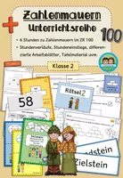 Vorschau - Stundenentwürfe - Unterrichtsreihe: Zahlenmauern im Zahlenraum 100 (Klasse 2) #schulstartbyextraklasse - Deckblatt