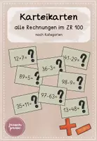 Vorschau - Aufgabenkarten - Materialpaket Rechnungen im ZR 100 - Deckblatt