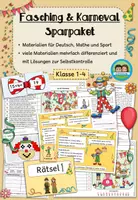 Vorschau - Arbeitsblätter - Fasching und Karneval - Sparpaket (Klasse 1-4) - Deckblatt