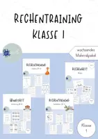 Vorschau - Arbeitsblätter - wachsendes Materialpaket: Rechentrainings Klasse 1 - Deckblatt