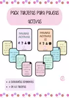 Vista previa - Juegos / Gamificación - PACK TARJETAS PARA PAUSAS ACTIVAS - Portada