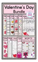 Vista previa - Hojas de trabajo - Valentine's Day - Bundle - Portada