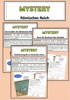 Vorschau - Stundenentwürfe - Materialpaket: Mystery - Das Römische Reich - Unterrichtsbesuch / Unterrichtsentwurf (editierbar) - Deckblatt