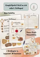 Vorschau - Arbeitsblätter - Komplettpaket: Brief an sich selbst / Zeitkapsel - Deckblatt