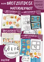 Vorschau - Arbeitsblätter - In der Brotzeitdose Materialpaket Wortschatz - Deckblatt