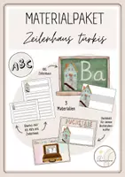 Vorschau - Arbeitsblätter - Materialpaket Zeilenhaus (türkis) - Deckblatt
